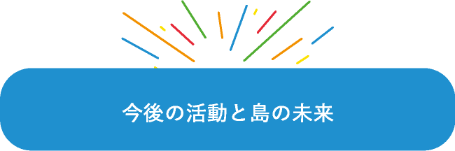 今後の活動と島の未来