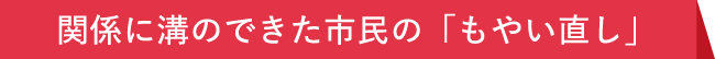 関係に溝のできた市民の「もやい直し」